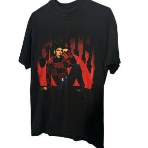 Hanes Black Tee with Red Graphic